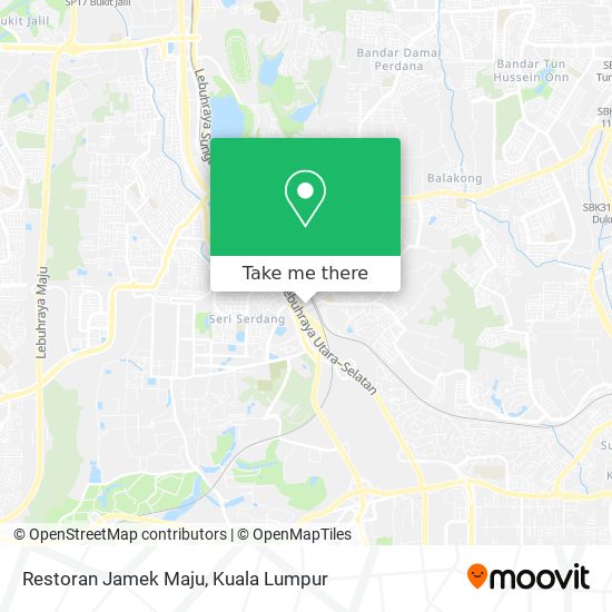 Restoran Jamek Maju map