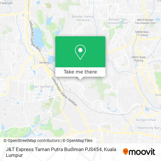 J&T Express Taman Putra Budiman PJS454 map