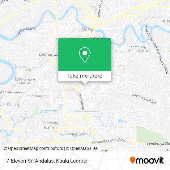 7-Eleven-Sri Andalas map