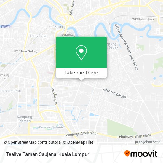 Peta Tealive Taman Saujana