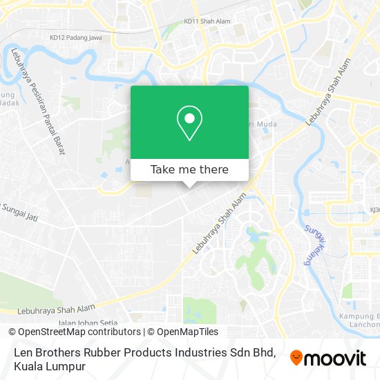 Len Brothers Rubber Products Industries Sdn Bhd map