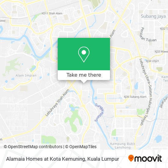 Alamaia Homes at Kota Kemuning map