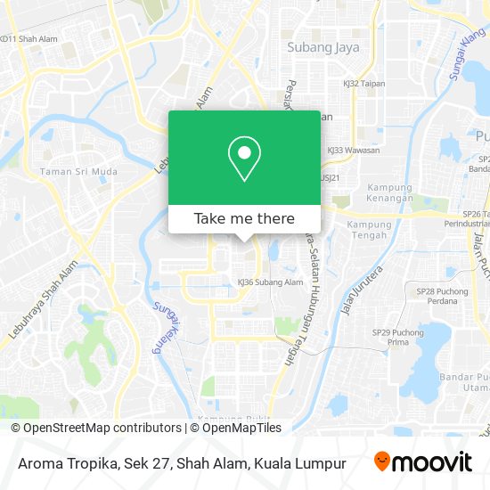 Aroma Tropika, Sek 27, Shah Alam map