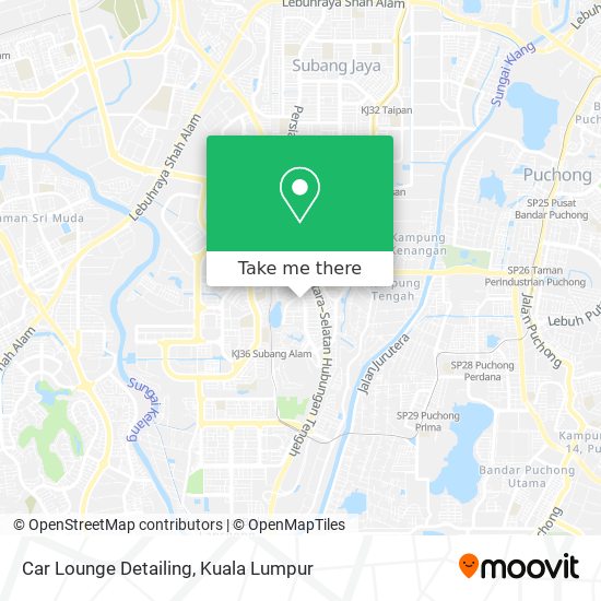Car Lounge Detailing map