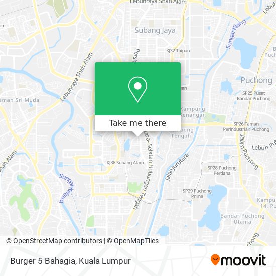 Burger 5 Bahagia map