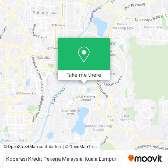 Koperasi Kredit Pekerja Malaysia map