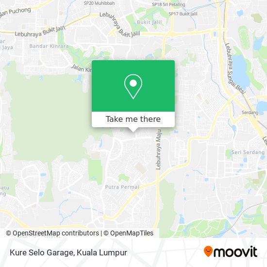 Kure Selo Garage map