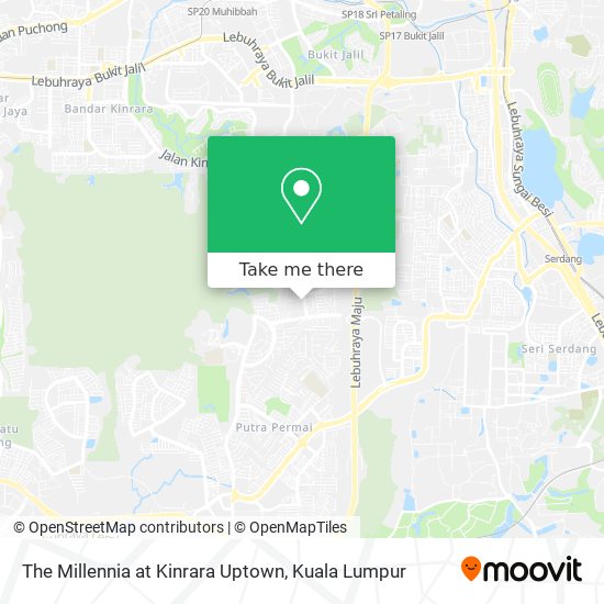 The Millennia at Kinrara Uptown map