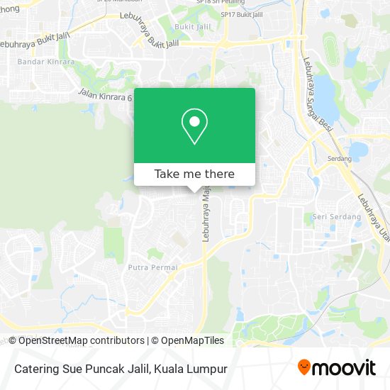 Peta Catering Sue Puncak Jalil