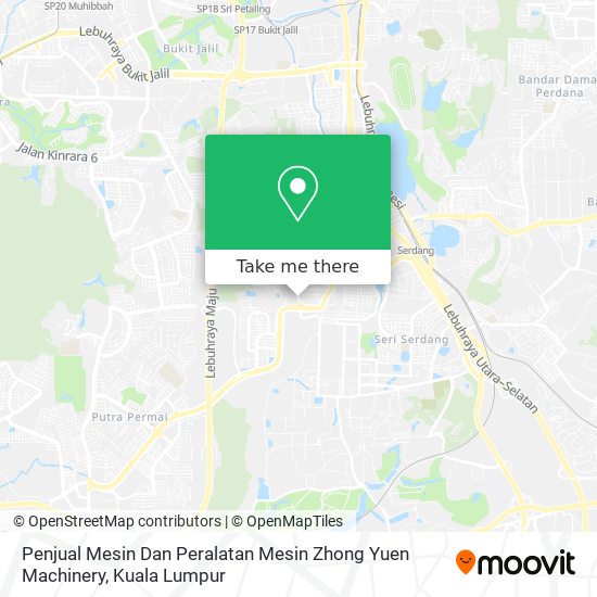 Peta Penjual Mesin Dan Peralatan Mesin Zhong Yuen Machinery