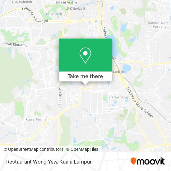 Restaurant Wong Yew map