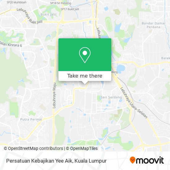 Persatuan Kebajikan Yee Aik map