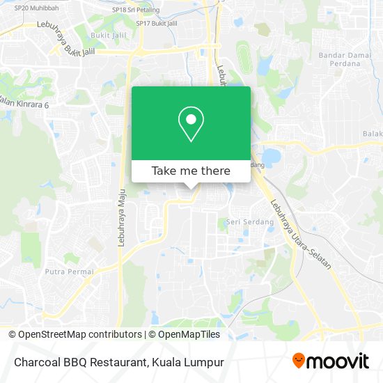 Charcoal BBQ Restaurant map