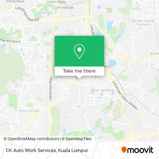 CK Auto Work Services map