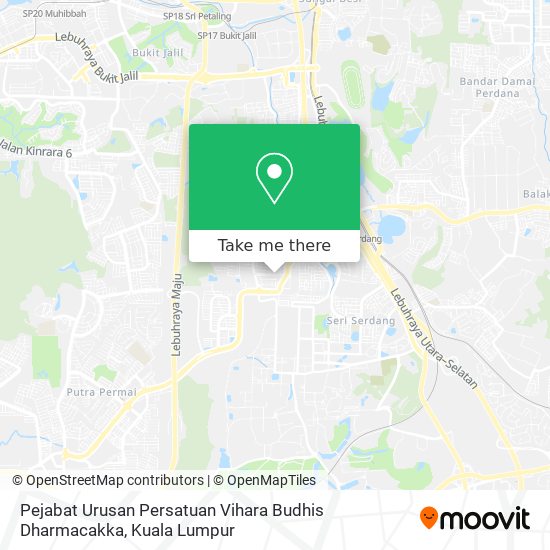 Pejabat Urusan Persatuan Vihara Budhis Dharmacakka map
