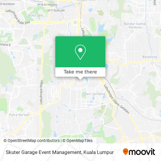 Skuter Garage Event Management map