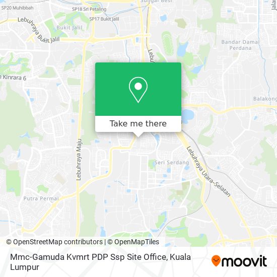 Mmc-Gamuda Kvmrt PDP Ssp Site Office map