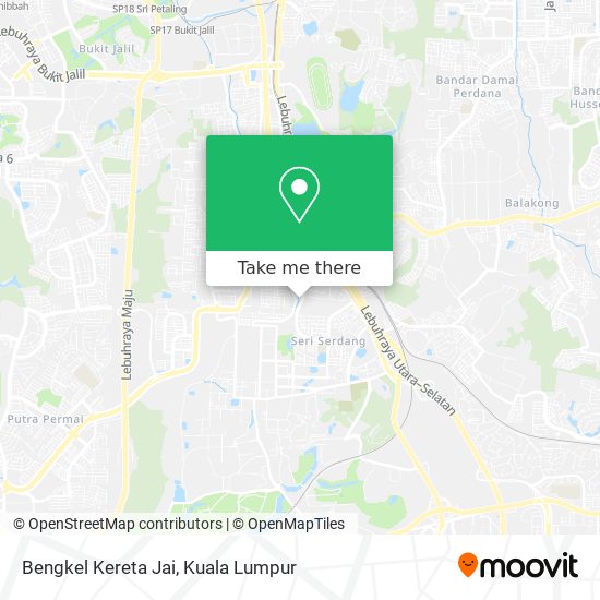 Bengkel Kereta Jai map