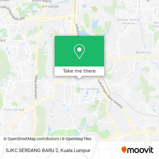 SJKC SERDANG BARU 2 map