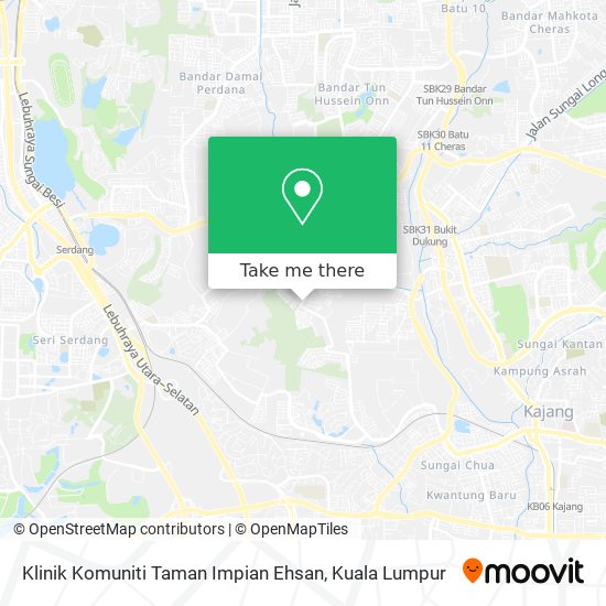 Klinik Komuniti Taman Impian Ehsan map