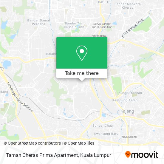 Peta Taman Cheras Prima Apartment