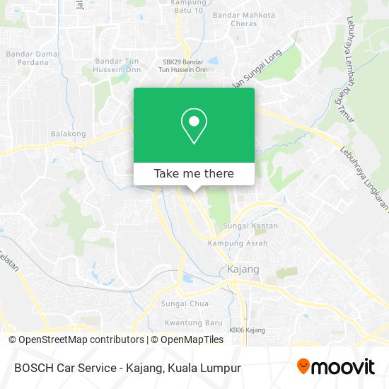 Peta BOSCH Car Service - Kajang