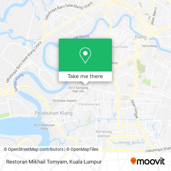 Peta Restoran Mikhail Tomyam