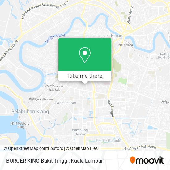 BURGER KING Bukit Tinggi map