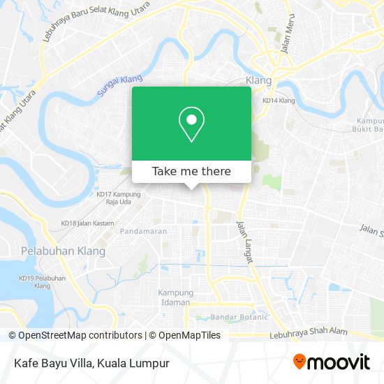 Kafe Bayu Villa map