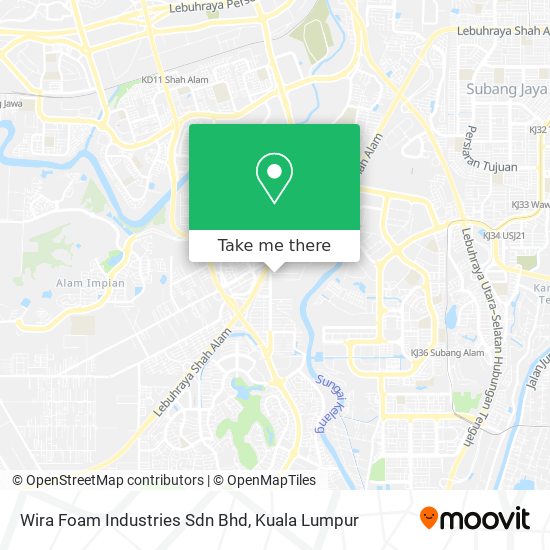 Peta Wira Foam Industries Sdn Bhd