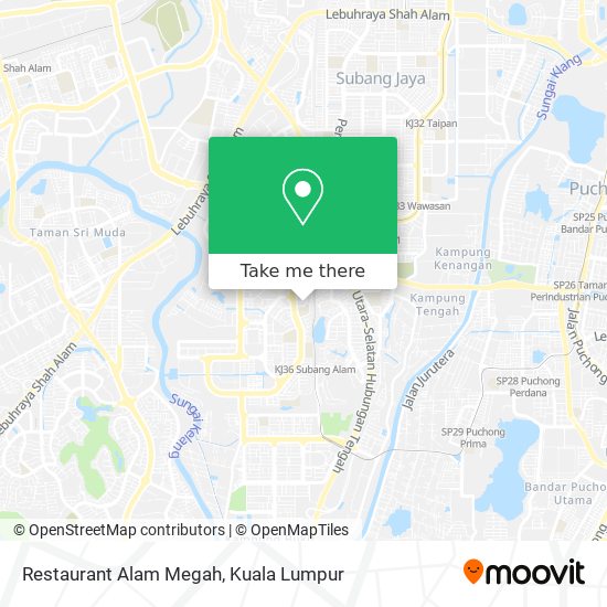 Restaurant Alam Megah map