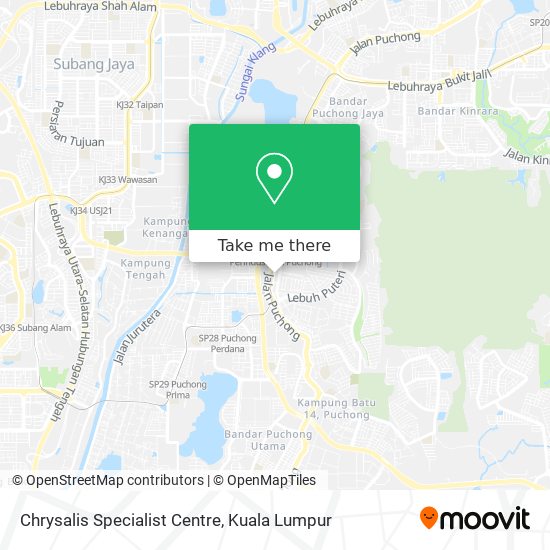 Chrysalis Specialist Centre map