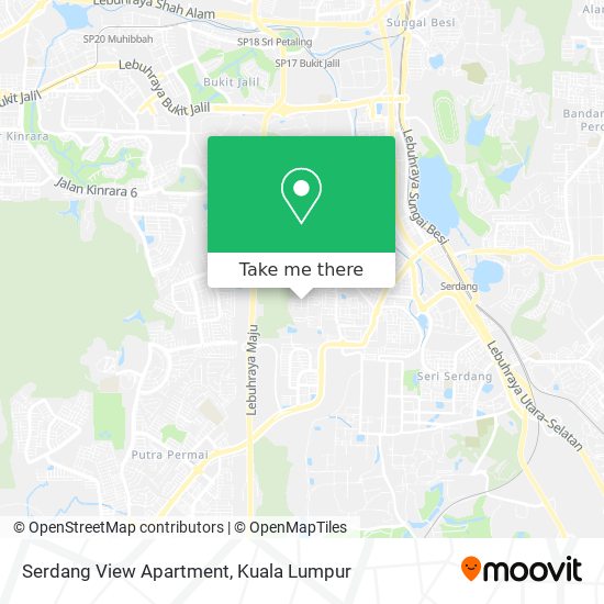 Serdang View Apartment map