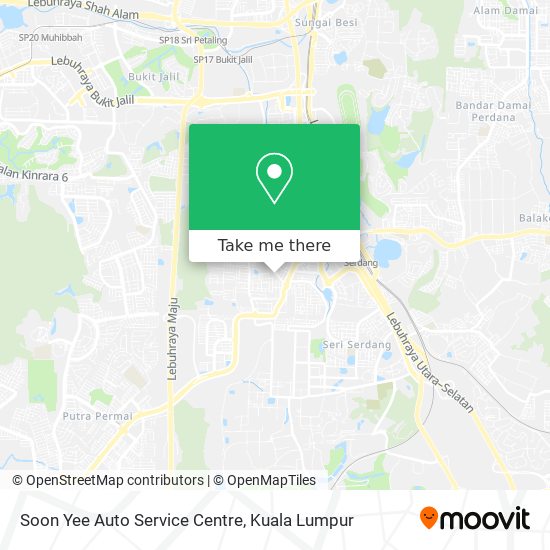 Soon Yee Auto Service Centre map
