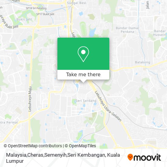 Malaysia,Cheras,Semenyih,Seri Kembangan map