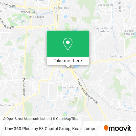 Univ 360 Place by F3 Capital Group map