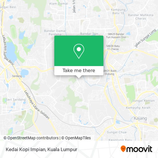 Peta Kedai Kopi Impian