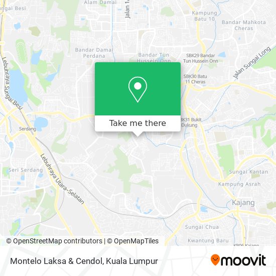 Montelo Laksa & Cendol map