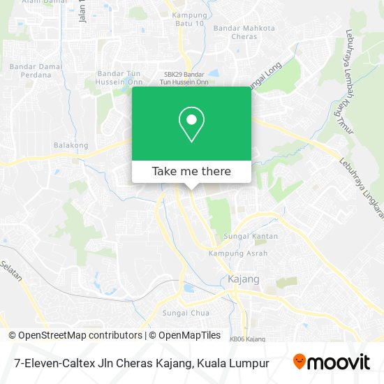 7-Eleven-Caltex Jln Cheras Kajang map