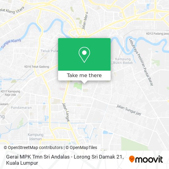 Gerai MPK Tmn Sri Andalas - Lorong Sri Damak 21 map