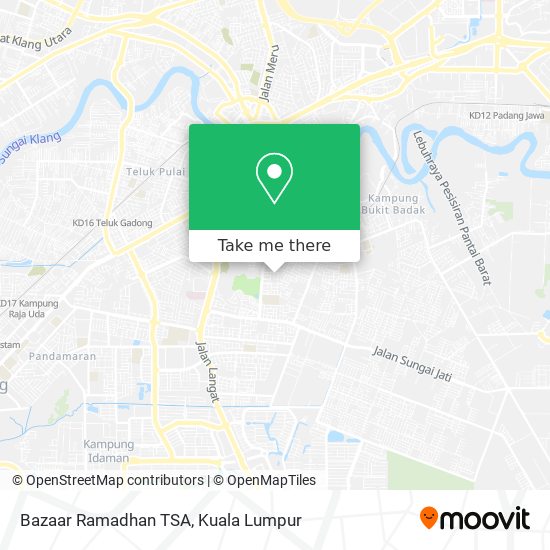 Bazaar Ramadhan TSA map