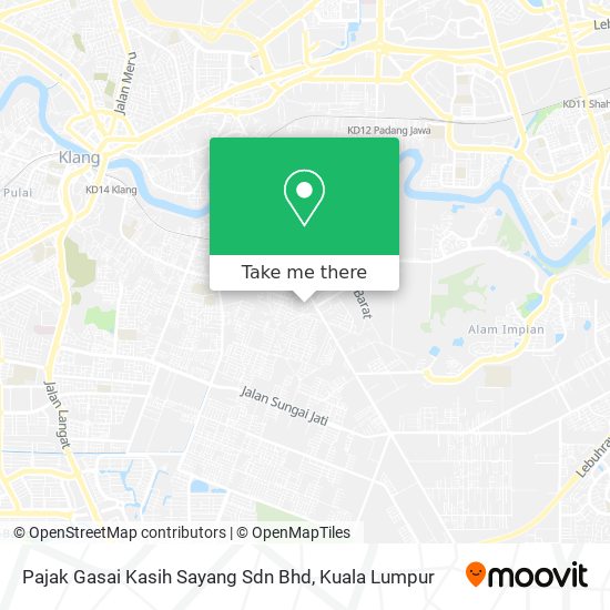 Pajak Gasai Kasih Sayang Sdn Bhd map