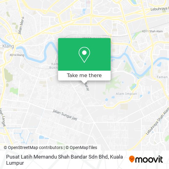Peta Pusat Latih Memandu Shah Bandar Sdn Bhd