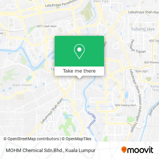 Peta MOHM Chemical Sdn.Bhd.