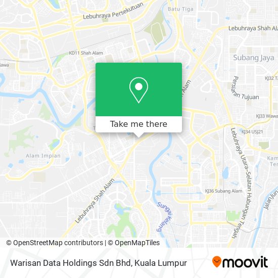 Warisan Data Holdings Sdn Bhd map