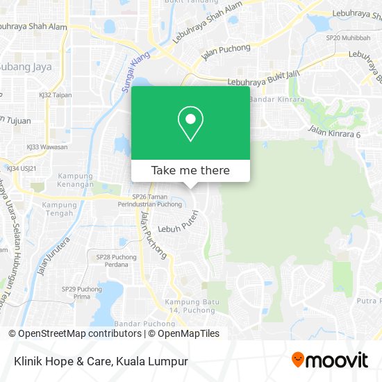 Klinik Hope & Care map