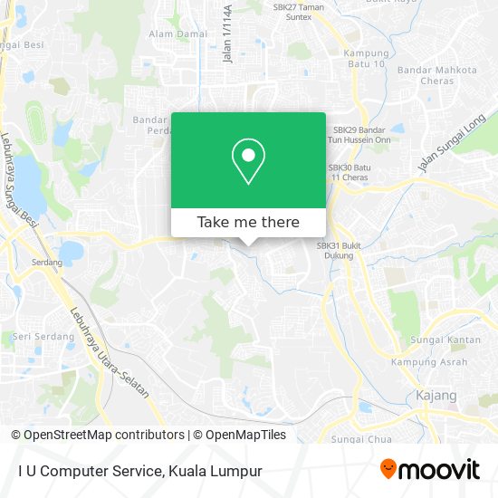 I U Computer Service map