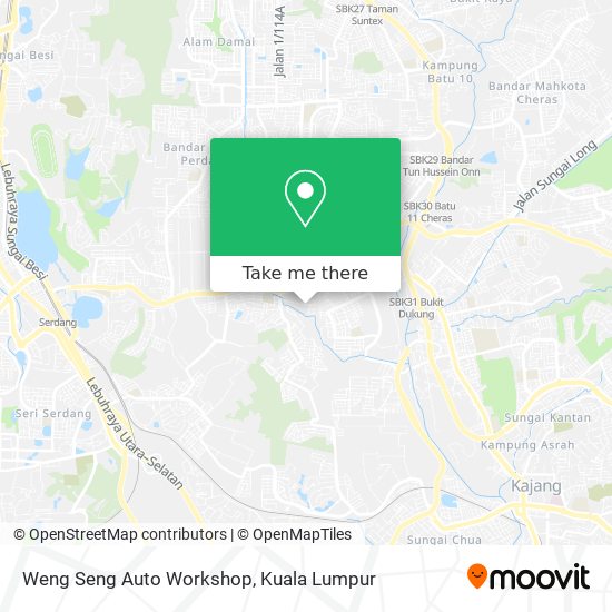 Peta Weng Seng Auto Workshop