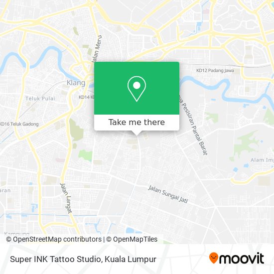 How to get to Super INK Tattoo Studio in Klang by Bus or Train?