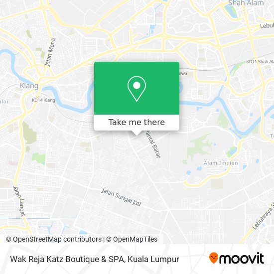 Wak Reja Katz Boutique & SPA map
